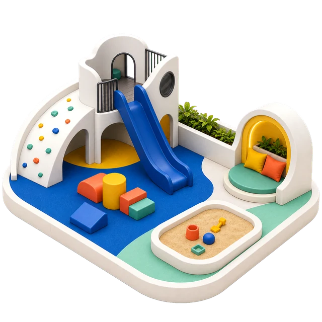 Children's play areas amenity illustration