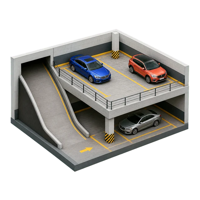 Parking provision amenity illustration